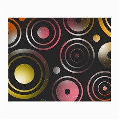 Circles Yellow Space Small Glasses Cloth