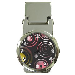 Circles Yellow Space Money Clip Watches