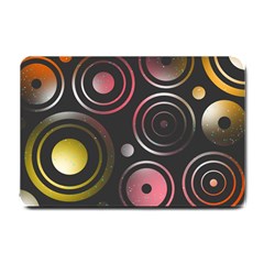 Circles Yellow Space Small Doormat  by HermanTelo