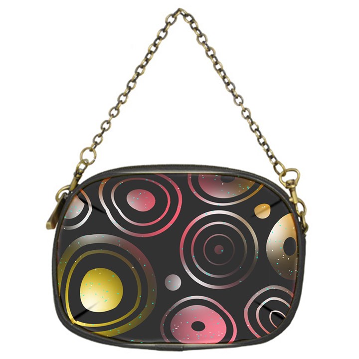 Circles Yellow Space Chain Purse (One Side)