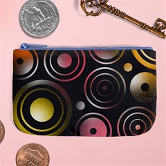 Circles Yellow Space Large Coin Purse