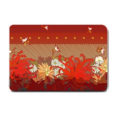 Abstract Flower Small Doormat  by HermanTelo