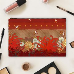 Abstract Flower Cosmetic Bag (large)