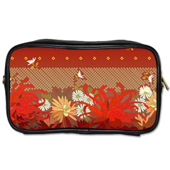 Abstract Flower Toiletries Bag (one Side)