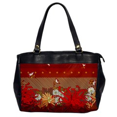 Abstract Flower Oversize Office Handbag by HermanTelo