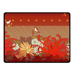 Abstract Flower Fleece Blanket (small)