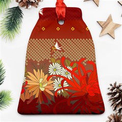 Abstract Flower Bell Ornament (two Sides)