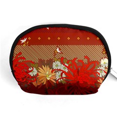 Abstract Flower Accessory Pouch (medium)