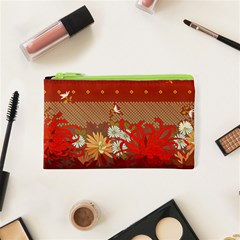 Abstract Flower Cosmetic Bag (xs)