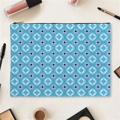 Blue Pattern Cosmetic Bag (xl)