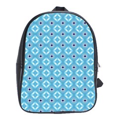 Blue Pattern School Bag (large)