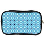 Blue Pattern Toiletries Bag (One Side) Front