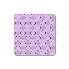 Circumference Point Pink Square Magnet by HermanTelo