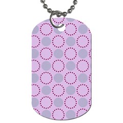 Circumference Point Pink Dog Tag (one Side) by HermanTelo