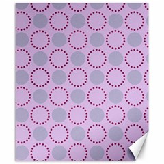 Circumference Point Pink Canvas 8  X 10 