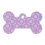 Circumference Point Pink Dog Tag Bone (One Side) Front