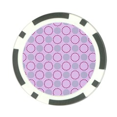 Circumference Point Pink Poker Chip Card Guard by HermanTelo