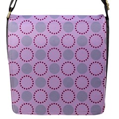 Circumference Point Pink Flap Closure Messenger Bag (s) by HermanTelo