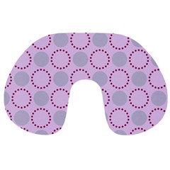 Circumference Point Pink Travel Neck Pillow by HermanTelo