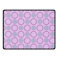 Circumference Point Pink Double Sided Fleece Blanket (small) 