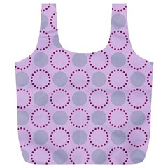 Circumference Point Pink Full Print Recycle Bag (xl)