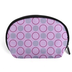 Circumference Point Pink Accessory Pouch (large)