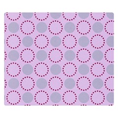 Circumference Point Pink Double Sided Flano Blanket (small) 