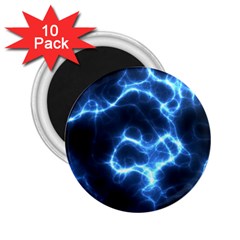 Electricity Blue Brightness 2 25  Magnets (10 Pack)  by HermanTelo