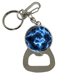 Electricity Blue Brightness Bottle Opener Key Chain by HermanTelo