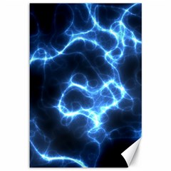 Electricity Blue Brightness Canvas 12  X 18 