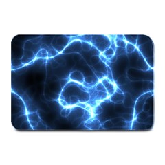 Electricity Blue Brightness Plate Mats by HermanTelo