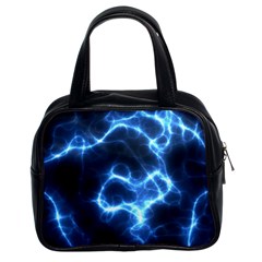 Electricity Blue Brightness Classic Handbag (two Sides) by HermanTelo