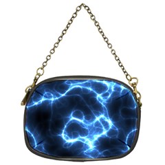 Electricity Blue Brightness Chain Purse (one Side) by HermanTelo