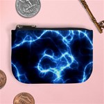 Electricity Blue Brightness Mini Coin Purse Front