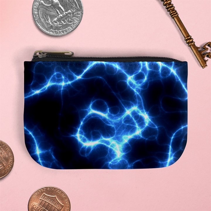 Electricity Blue Brightness Mini Coin Purse