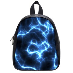 Electricity Blue Brightness School Bag (small) by HermanTelo