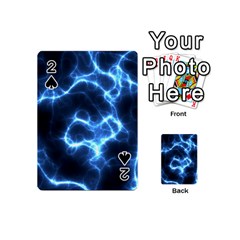 Electricity Blue Brightness Playing Cards 54 Designs (mini) by HermanTelo