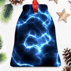 Electricity Blue Brightness Ornament (bell) by HermanTelo