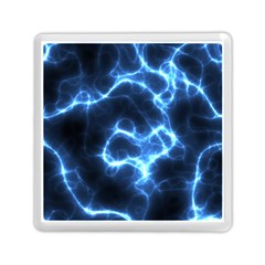 Electricity Blue Brightness Memory Card Reader (square) by HermanTelo