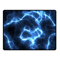 Electricity Blue Brightness Double Sided Fleece Blanket (small) 