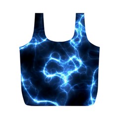 Electricity Blue Brightness Full Print Recycle Bag (m)