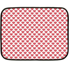 Red Diamond Fleece Blanket (mini) by HermanTelo