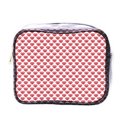 Red Diamond Mini Toiletries Bag (one Side)