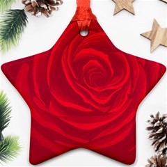 Roses Red Love Star Ornament (two Sides)