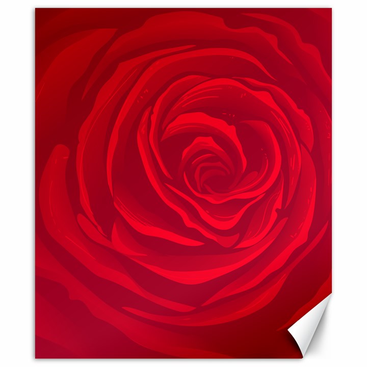 Roses Red Love Canvas 20  x 24 