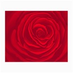 Roses Red Love Small Glasses Cloth (2 Sides) Front