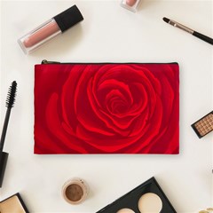 Roses Red Love Cosmetic Bag (medium) by HermanTelo