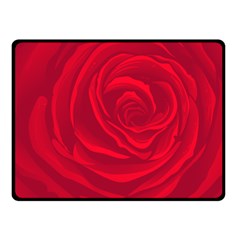 Roses Red Love Double Sided Fleece Blanket (small) 