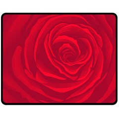 Roses Red Love Double Sided Fleece Blanket (medium) 