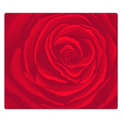 Roses Red Love Double Sided Flano Blanket (small) 